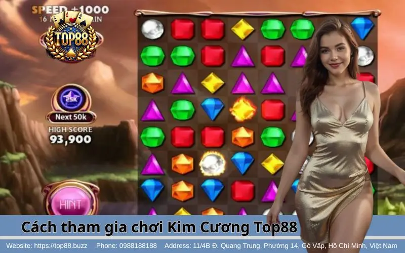 Cách tham gia chơi game Kim Cương Top88